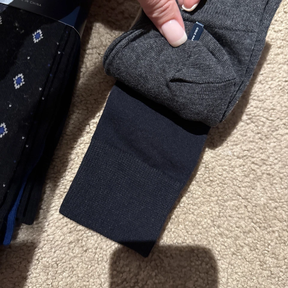 Lote de 2 6 pares de calcetines de vestir para hombre Cole Haan talla 7-12 nuevos con etiquetas Foto 4 de 4