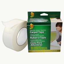 Duck Brand Indoor Heavy Traffic Double-Sided Carpet Tape Permanent : 1.88 in. x