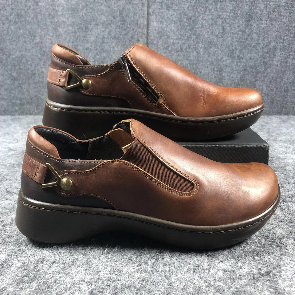 Naot Leather Shoes Womens Size 6 37 Brown Slip On Comfort Clog Wedge Platform - Image 2 of 4