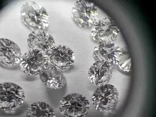 Certified 1 mm Round Cut CVD Diamond J Color IF Clarity 5 Pcs Diamond Lot - Picture 1 of 8