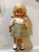 Celluloid Small Collectible Doll in a National Bavarian Costume Germany