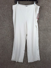 Vince Camuto Ivory Straight Leg Dress Pants Womens 14 High Rise Classic Chic NWT