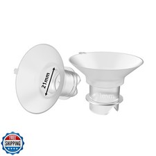 2pcs Upgraded Flange Inserts 21mm Compatible with Momcozy/Medela/Spectra/eufy