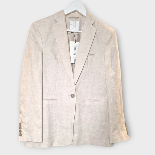 John Lewis 100% Linen- Women's Single Breasted Blazer -Size 12- BNWT Rrp £79 - Picture 8 of 13