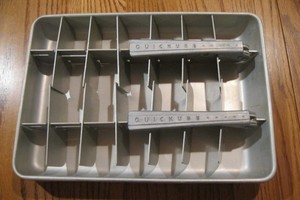 VINTAGE FRIGIDARE QUIKUBE DOUBLE Ice Cube Tray Aluminum