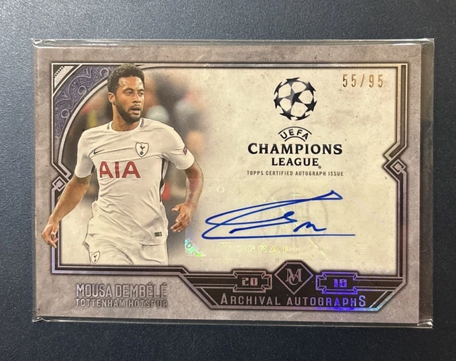 2018 Topps Museum Champions League Mousa Dembele Auto /95 Tottenham