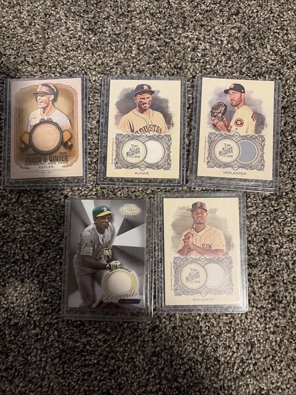 MLB Patch Lot Ricky Henderson, Verlander, Altuve And More!