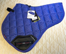 NEW LeMieux 3D Carbon Mesh Air Shaped  XC Saddle Pad Bluebell Discontinued LARGE