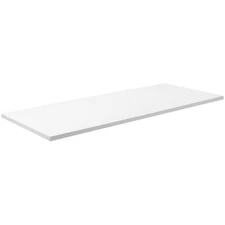 VIVO White 55" x 24" Square Corner Table Top for Standing Desk Frames
