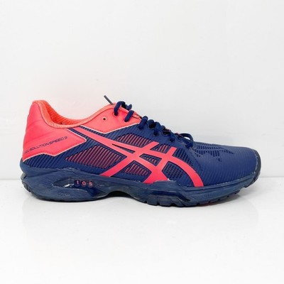 Asics Womens Gel Solution Speed 3 E650N Blue Running Shoes Sneakers Size 8