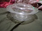 Vintage Pyrex Clear Glass Casserole with Clear Glass Lid