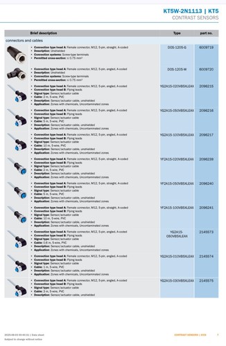 Sick KT5W-2N1113 Contrast Sensor  1 016 630 Q=NPN - Picture 12 of 14