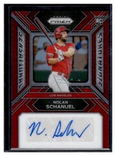 2024 Panini Prizm Sensational Signatures Nolan Schanuel #SS-NS Red Prizm /99