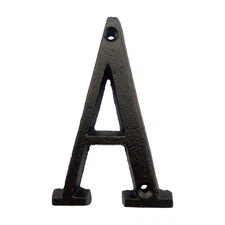BetLight 5.1 Inch High Cast Iron House Letter, Solid Home Address Letter, Ele...
