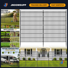 10 Panels No Dig Garden Fence - Outdoor Dog Fencing for Yard, Easy Install