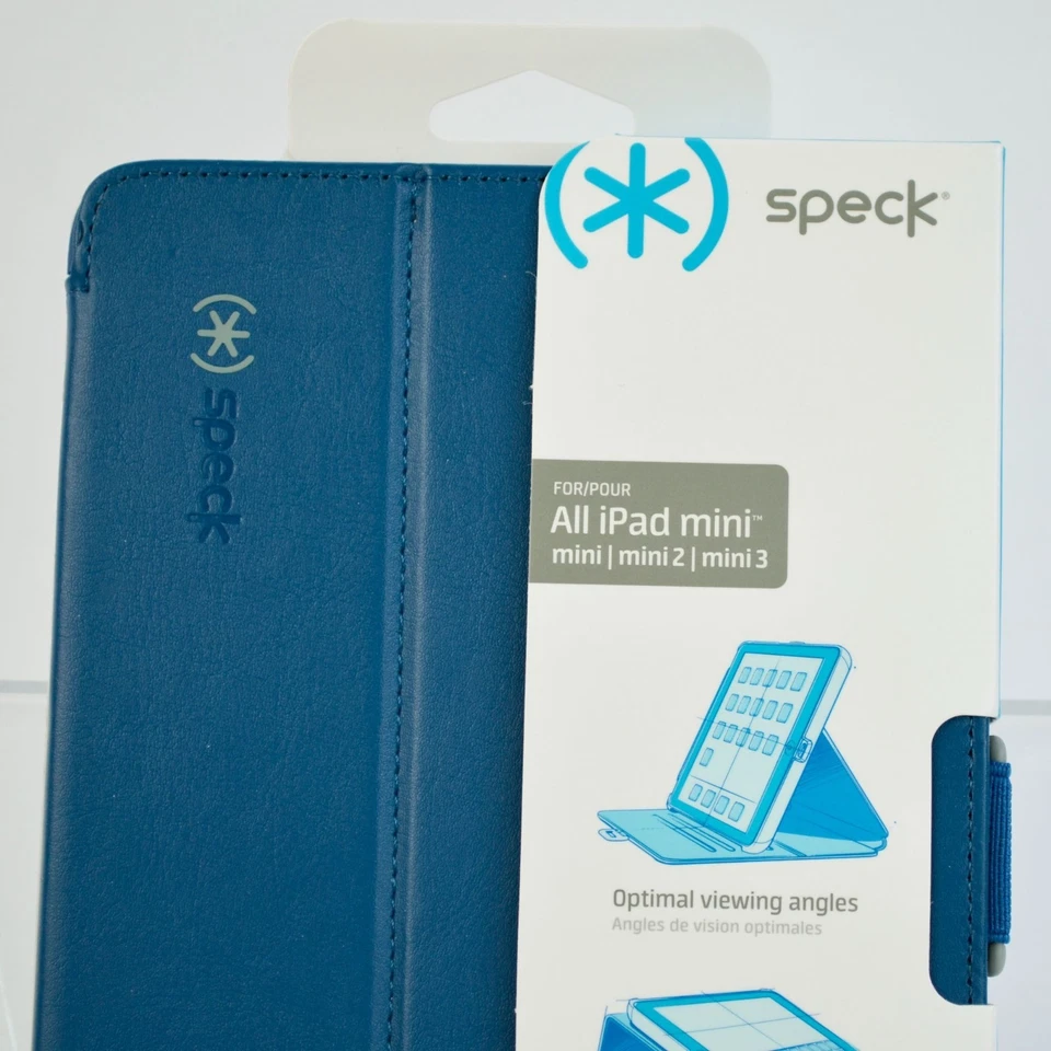 Speck All iPad mini 2 3 StyleFolio Teal Blue Case New - Image 2 of 4