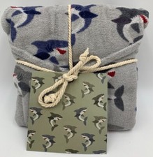 Pottery Barn Kids Shark Poncho Small Gray Blue 9600B