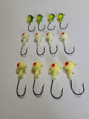 12 NEW 3/8 OZ. LEAD JIG HEADS WALLEYE JIGS SIZE 2 HOOKS 4 Gr/Ch 4 White 4 Chart | eBay 12 NEW 3/8 OZ. LEAD JIG HEADS WALLEYE JIGS SIZE 2 HOOKS 4 Gr/Ch 4 White 4 Chart | eBay