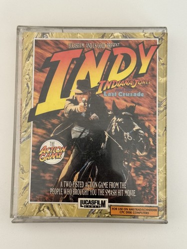 Indy: Indiana Jones und der letzte Kreuzzug - Amstrad CPC 464 verpackt komplett sehr guter Zustand