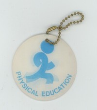 Aahper PEP Running Man 1970s VARI-VUE Animation Motion Lenticular Keychain 2 1/2