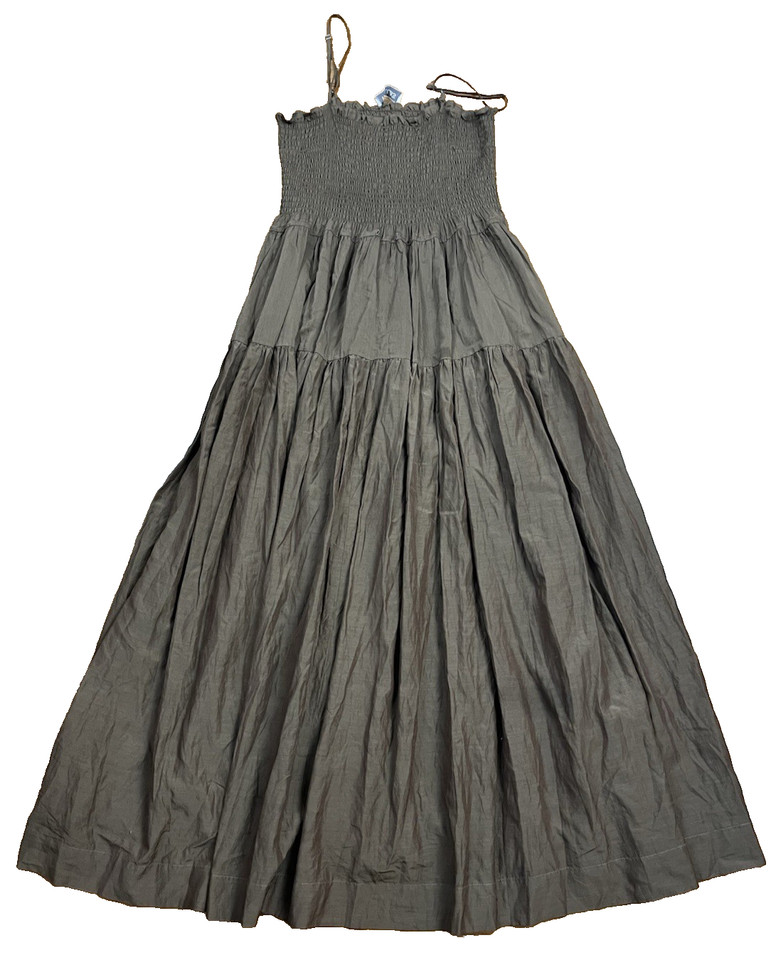 Rollas Olive Green Brown Midi Length Fit & Flare Women's Dress Sz 8 S See Desc