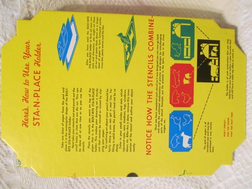 Vintage Stencil Kit 2022 Warren Paper Prod Built Rite Sta N Place Holder - Picture 4 of 12