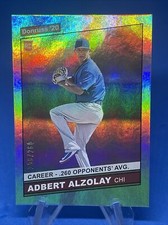 2020 Donruss Baseball Adbert Alzolay /260 Rookie Card #258 Career Stat Line RC