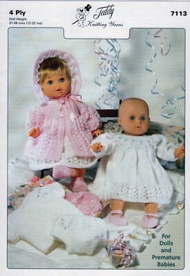 Teddy Strickanleitung für Puppen und Frühchen (7133)