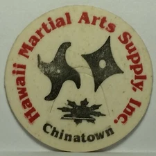 Vintage Pog / Milk Cap * Hawaii Martial Arts Supply Inc. Chinatown * Bin181