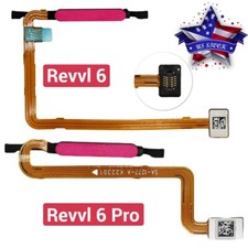 For T-Mobile REVVL 6/6 Pro Power Button Fingerprint Flex Cable Sensor Ribbon OEM