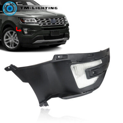 Front Fog Lights Lamps W/Bezel Right Passenger Side For 2016-2017 Ford Explorer