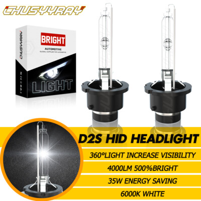 6000K WHITE HID Headlight Bulb For Nissan Maxima 2009-2014 LOW BEAM Set of 2