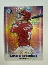 2021 Bowman Chrome Austin Hendrick Dawn of Glory Mojo Refractor #DG-15 Reds