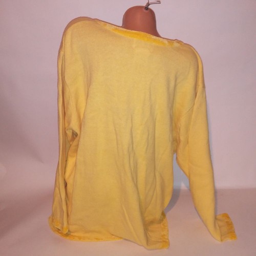Quacker Factory Sweater Womens Plus Size 3X Yellow Butterfly Sequined Bling - Picture 9 of 10