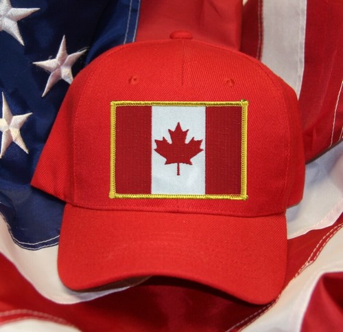 GORRA SOMBRERO BANDERA CANADIENSE PARCHE RECUERDO REGALO COMERCIO PIN UP CANADÁ WOW - Imagen 14 de 19