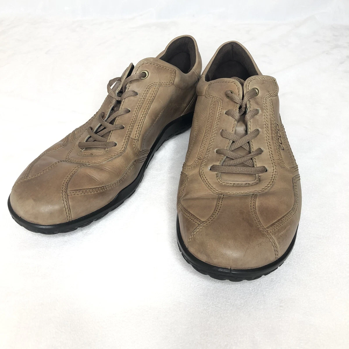 Genoplive Skriv en rapport håndtering Ecco Active CFS Vortex Brown Lace Up Leather Shock Point EUR 46 US 12 | eBay