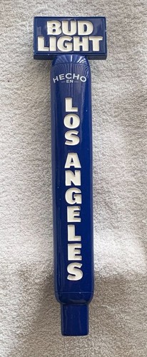 Bud Light “Los Angeles” Beer Tap Handle Rare 14” Tall - Go Dodgers!