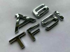 A6 TFSI LETTERING REAR BOOT LID TRUNK BADGE EMBLEM CHROME