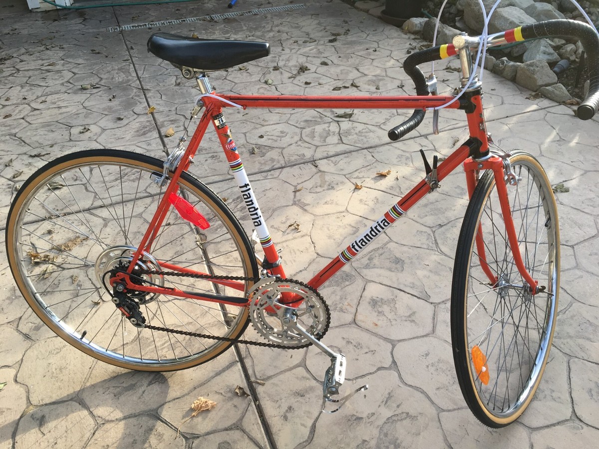 Flandria 1973 orange vintage road bicycle restored and serviced | eBay