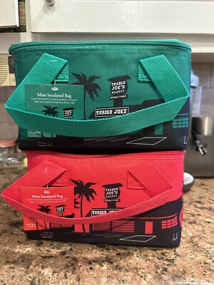 trader joes mini insulated bag set of 2