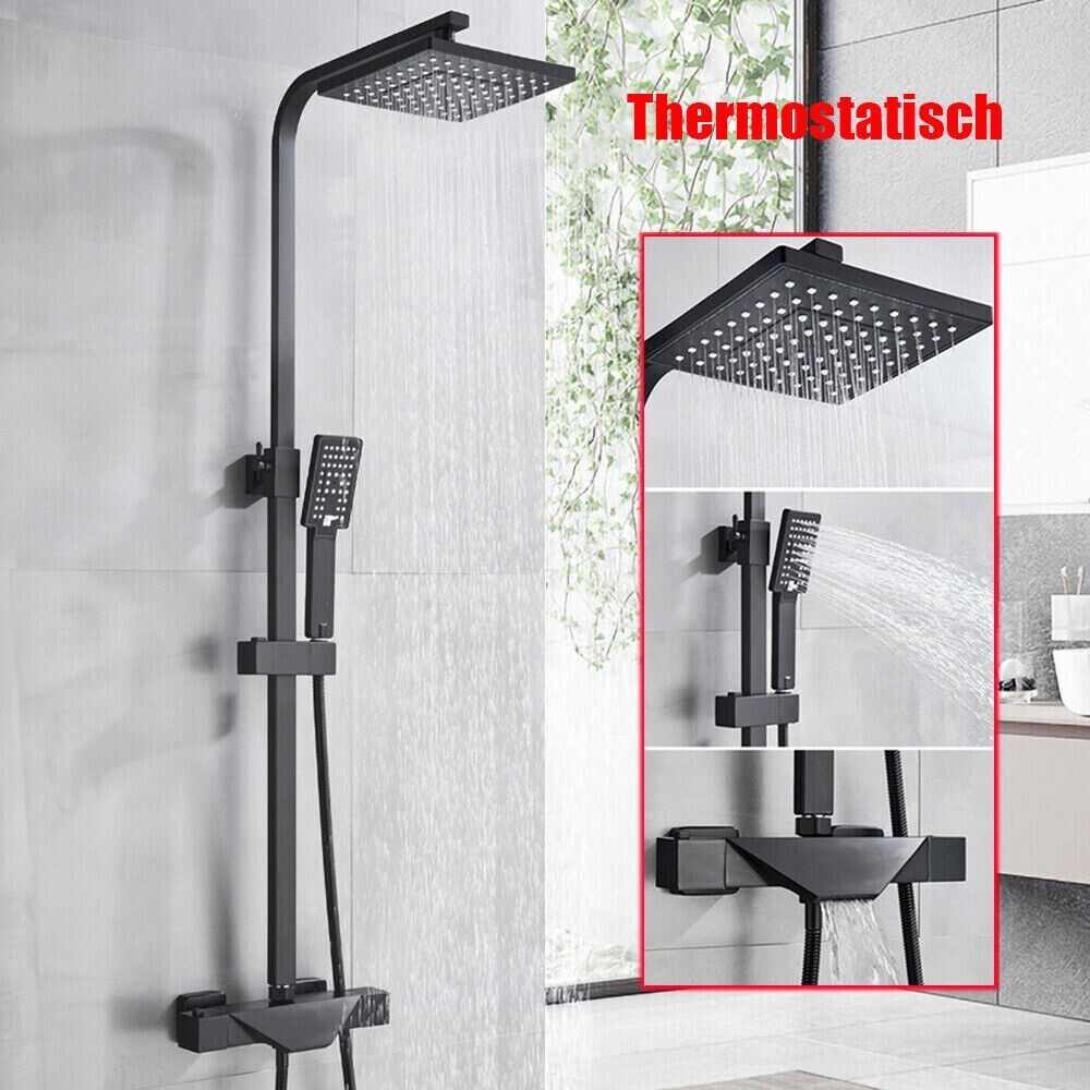 Sistema de Termostato de Grifo Monomando Traje de Ducha con Columna de...