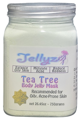 Jellyz Tea Tree Peel-Off Body Jelly Mask  26.45oz / 750 G