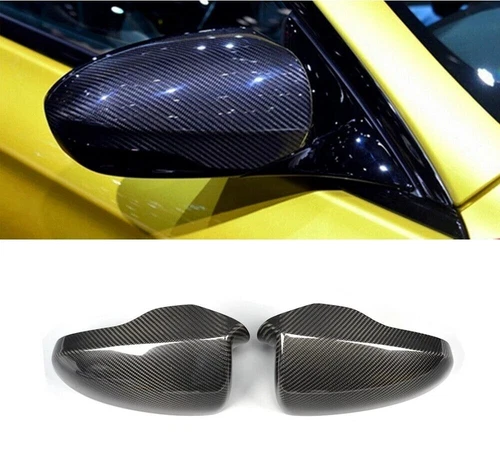 Dry Carbon Fiber Car Door Side Mirror Cover Cap For BMW M6 F06 F12 F13 2012-2016