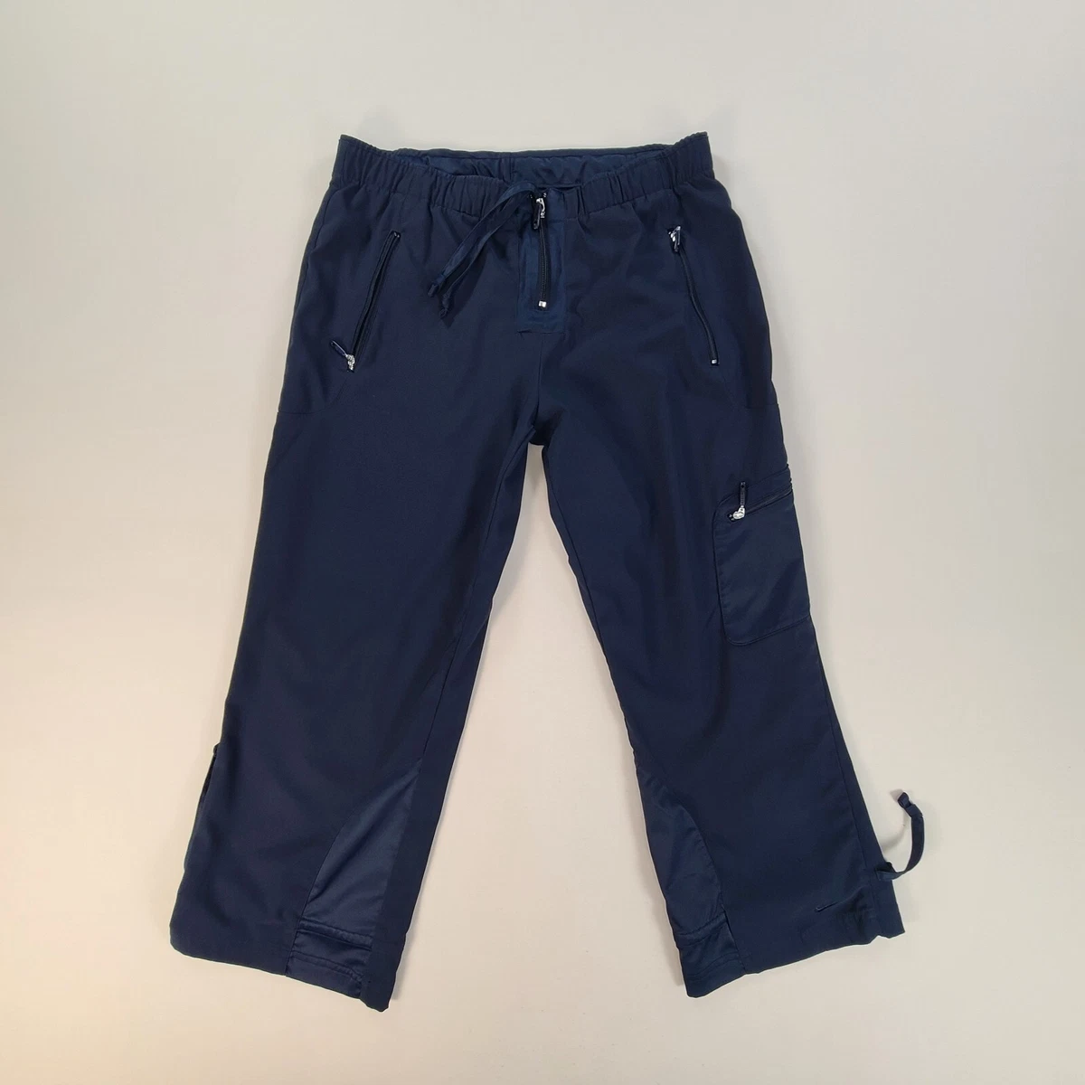 Nike Pants Womens Medium Blue Navy Dri FIt Cargo Casual Outdoors Ladies