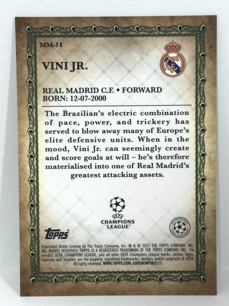 22-23 Topps Merlin VERRATTI 直筆サイン 50シリ 2022-23 Topps Merlin Chrome UCL Merlin's Master Real Madrid