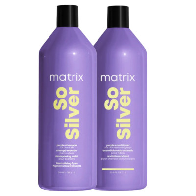 So Silver Purple Shampoo & Conditioner 1 Liter Duo Matrix