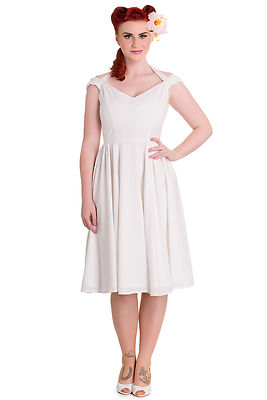 Sale! XS White Check Polka Dot Cotton Dress Eveline Cotton Summer Tea Bridal