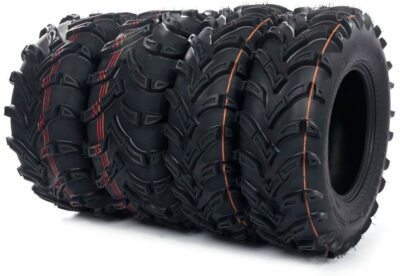 2x 25x8-12 + 25x10-12 P377 Reifen HAKUBA 6PR Satz ATV Quad Geländereifen
