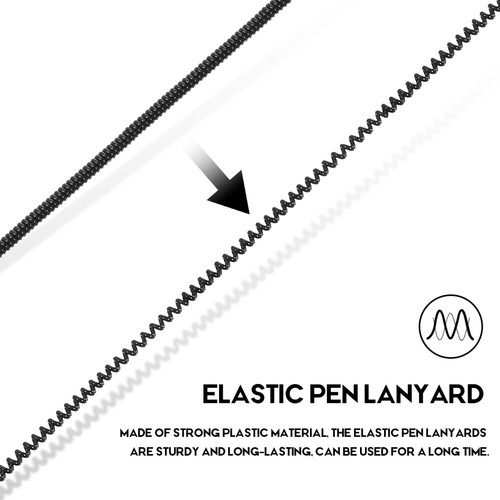 8 Pcs Stylus Elastic Lanyard Spring Rope Elastic Pen Lanyard - 第 5/11 張圖片