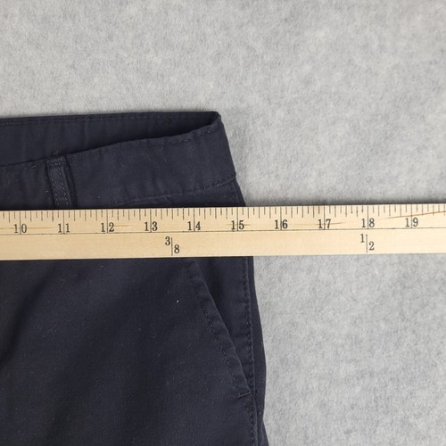 Place Black Pants Womens Sz 16 (30x29)Straight Leg Khakis Work Uniform Comfort - Picture 5 of 11
